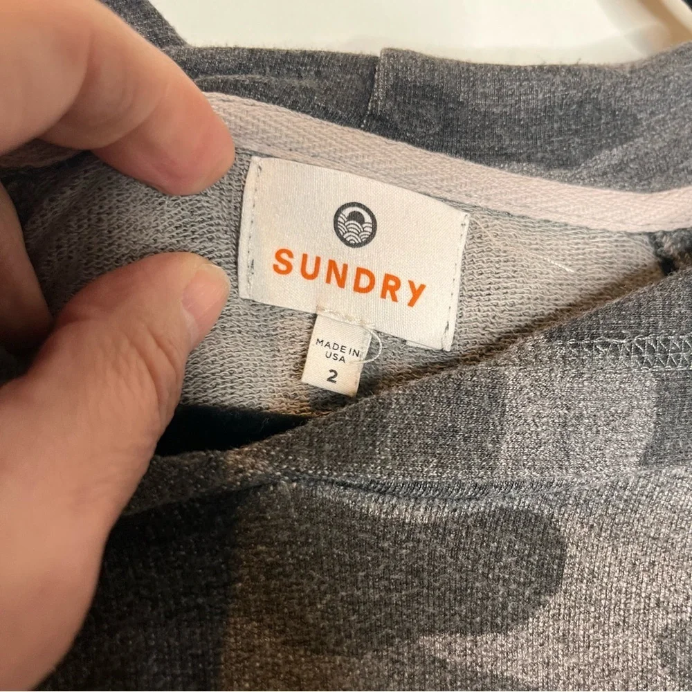 Sundry | Camo Hoodie Top